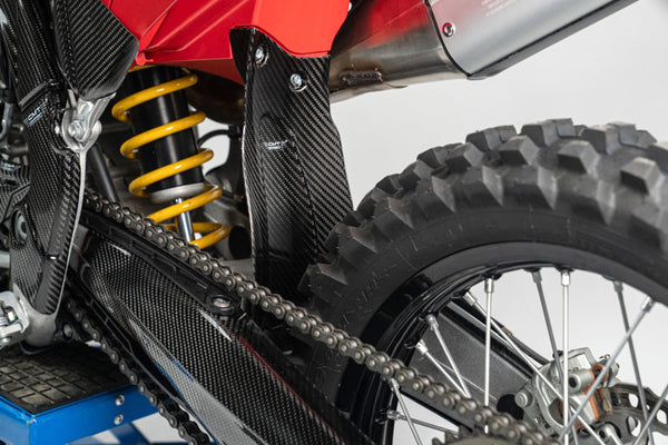 CMT Compositi Carbon Rear Shock Guard | Ducati DESMO 450 MX / Multi-Model | DMX0018