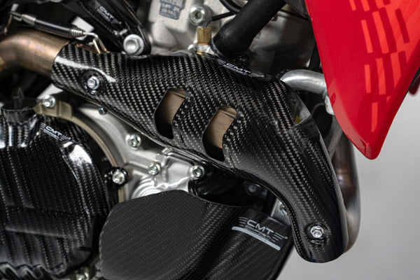 CMT Compositi Carbon Exhaust Heat Guard | Ducati DESMO 450 MX / Ducati DESMO 450 SM | DMX0022