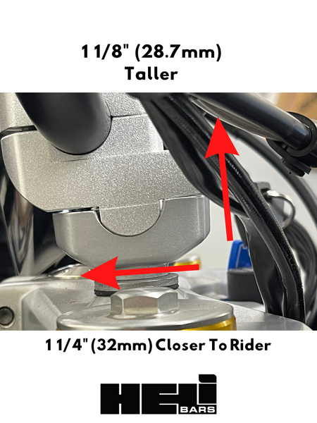 HeliBars BMW G310 GS/R Tour Performance handlebar riser