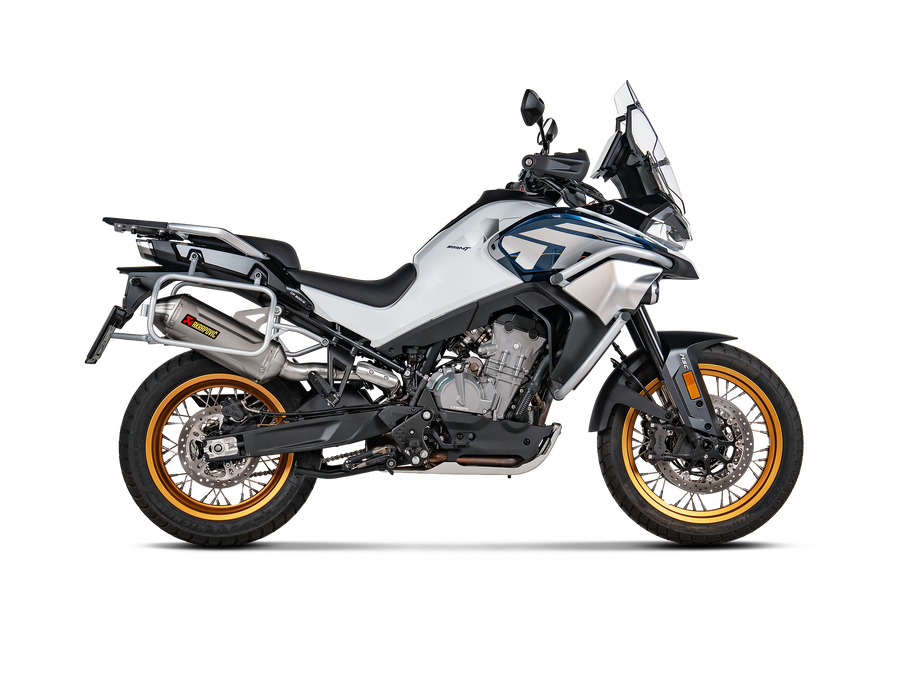 AKRAPOVIC CFMOTO 800MT 2024-2026 Slip-On Line (Titanium) S-CF8SO4-HFTT
