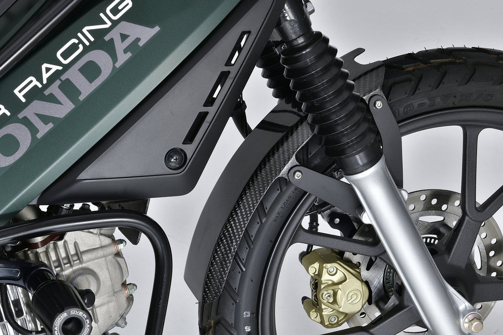 OVER Racing Carbon Low-Mount Half Front Fender Cross Cub 110(22-) | 73-125-02C image 1