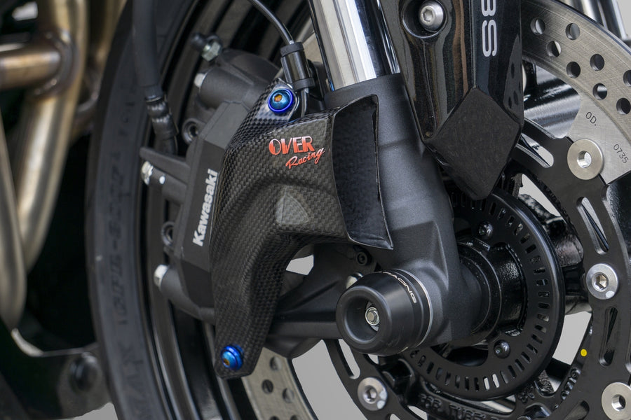 OVER Racing Carbon Front Caliper Duct Ninja ZX-25R/SE/25RR | 73-86-01 image 1