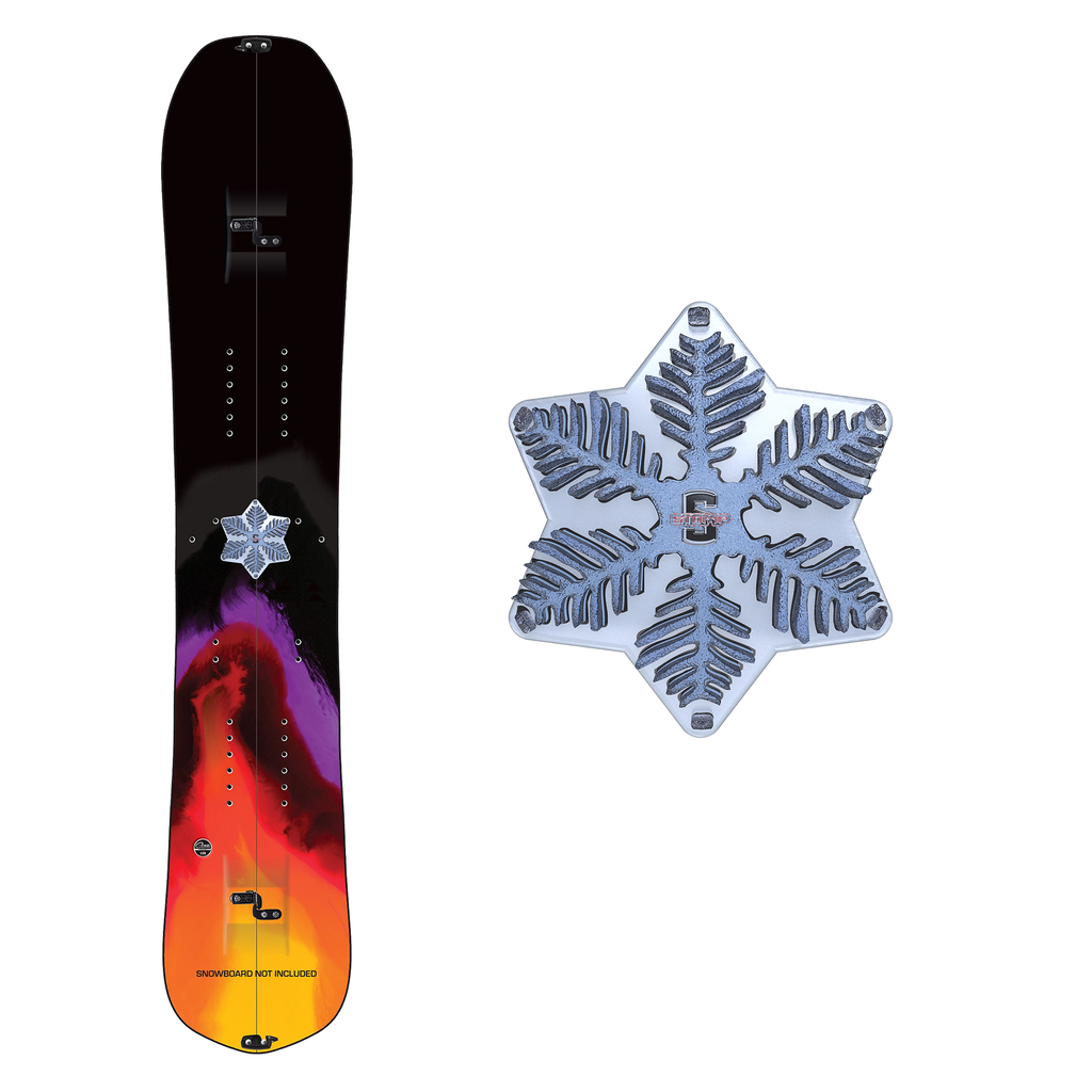 Snowboard Stomp Pad : Clear : Traction : SNOWFLAKE