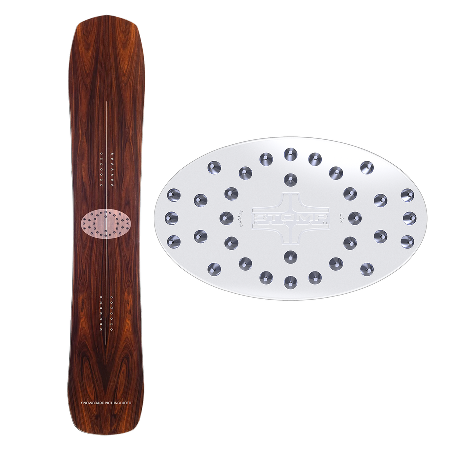 Snowboard Stomp Pad : Clear : Spiked : OVAL