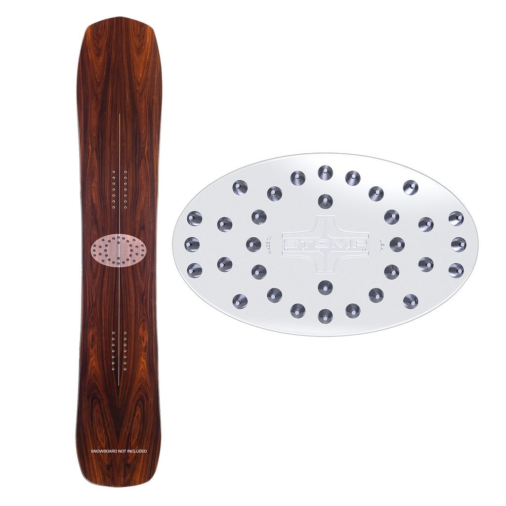 Snowboard Stomp Pad : Clear : Spiked : OVAL