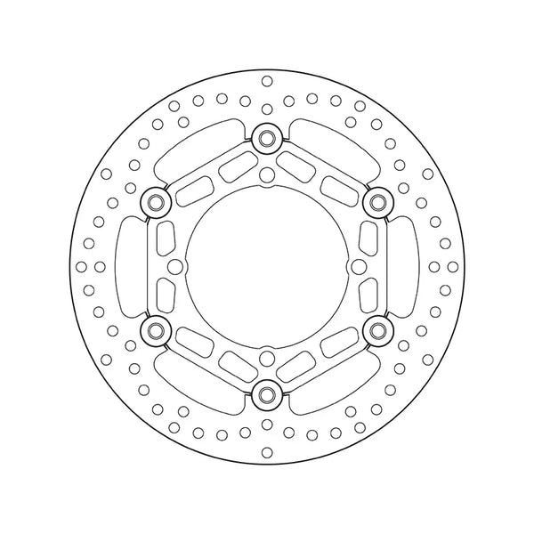 BREMBO 78B40810 floating Serie Oro brake disc – detail view