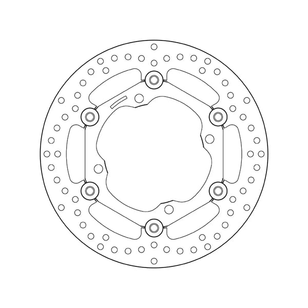 BREMBO 78B40811 floating Serie Oro brake disc – detail view
