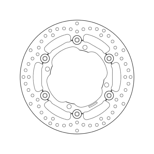 BREMBO 78B40812 floating Serie Oro brake disc – detail view