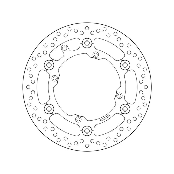 BREMBO 78B40814 floating Serie Oro brake disc – detail view