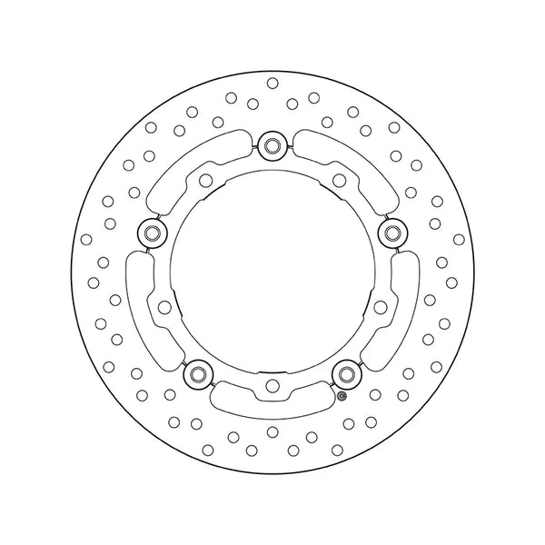 BREMBO 78B40835 floating Serie Oro front brake disc – detail view