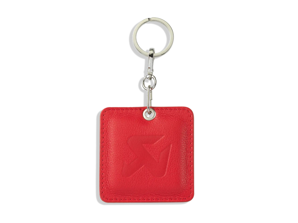 AKRAPOVIC Leather goods Default Square Leather Keychain - red 800947