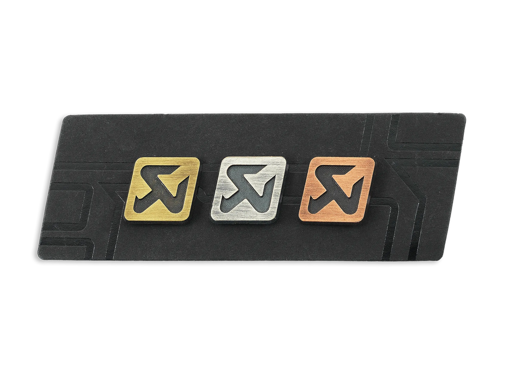 AKRAPOVIC Pins/Badges Default Copper/silver/brass pin set - large 800982