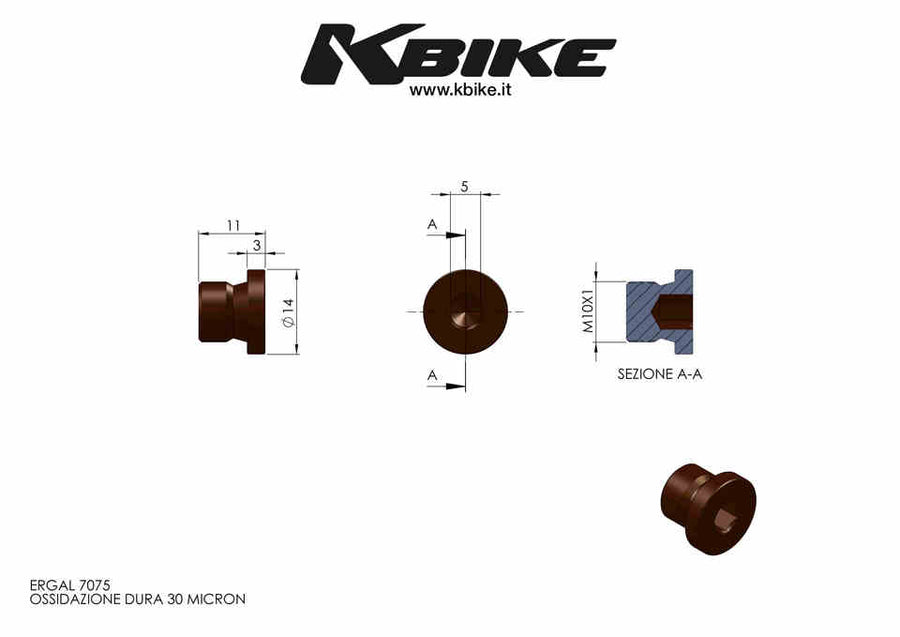KBIKE Cap M10x1 KM001D