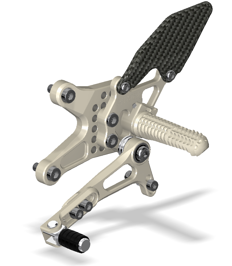 Rear Set Kit, 1290 KTM Superduke 14-19 , Aero Hard 806110G