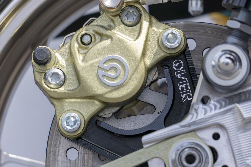 OVER Racing Rear Caliper Bracket Brembo 2-Piston (Crab) UP Black Monkey125 | 83-012-21B image 1