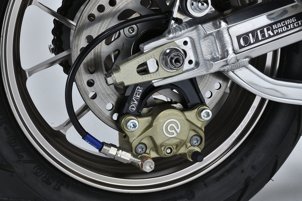 OVER Racing Rear Caliper Bracket Brembo 2-Piston (Crab) DOWN Black Monkey125 | 83-012-22B image 1