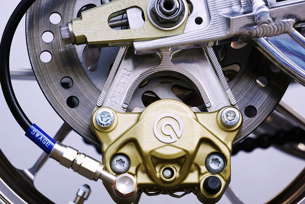 OVER Racing Rear Caliper Bracket Brembo 2-Piston (Crab) DOWN Silver Monkey125 | 83-012-22 image 2