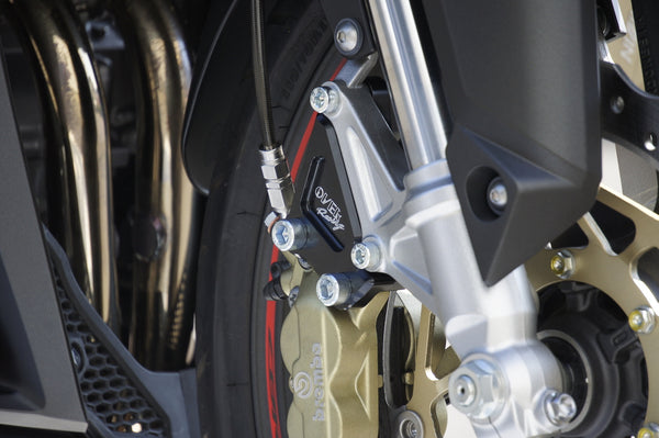 OVER Racing Front Caliper Bracket Brembo 4-Pistonfor Black CBR250RR | 83-02-11B image 2