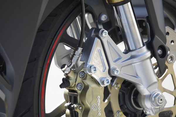 OVER Racing Front Caliper Bracket Brembo 4-Pistonfor Silver CBR250RR | 83-02-11 image 2