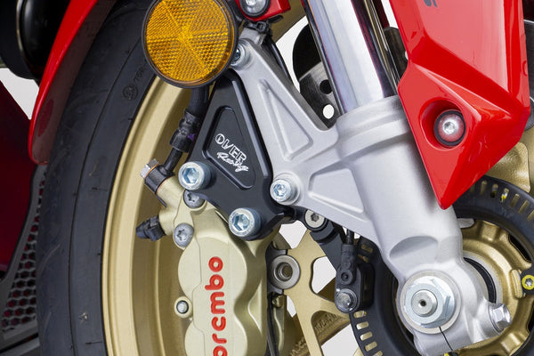 OVER Racing Front Caliper Bracket Brembo 4-Pistonfor Black CBR250RR ABS | 83-021-11B image 3