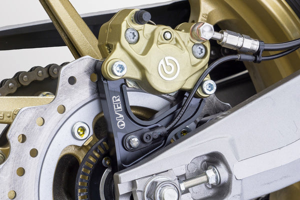 OVER Racing Rear Caliper Bracket Brembo 2-Pistonfor Black CBR250RR ABS | 83-021-21B image 1