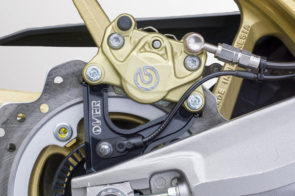 OVER Racing Rear Caliper Bracket Brembo 2-Pistonfor Black CBR250RR ABS | 83-021-21B image 2