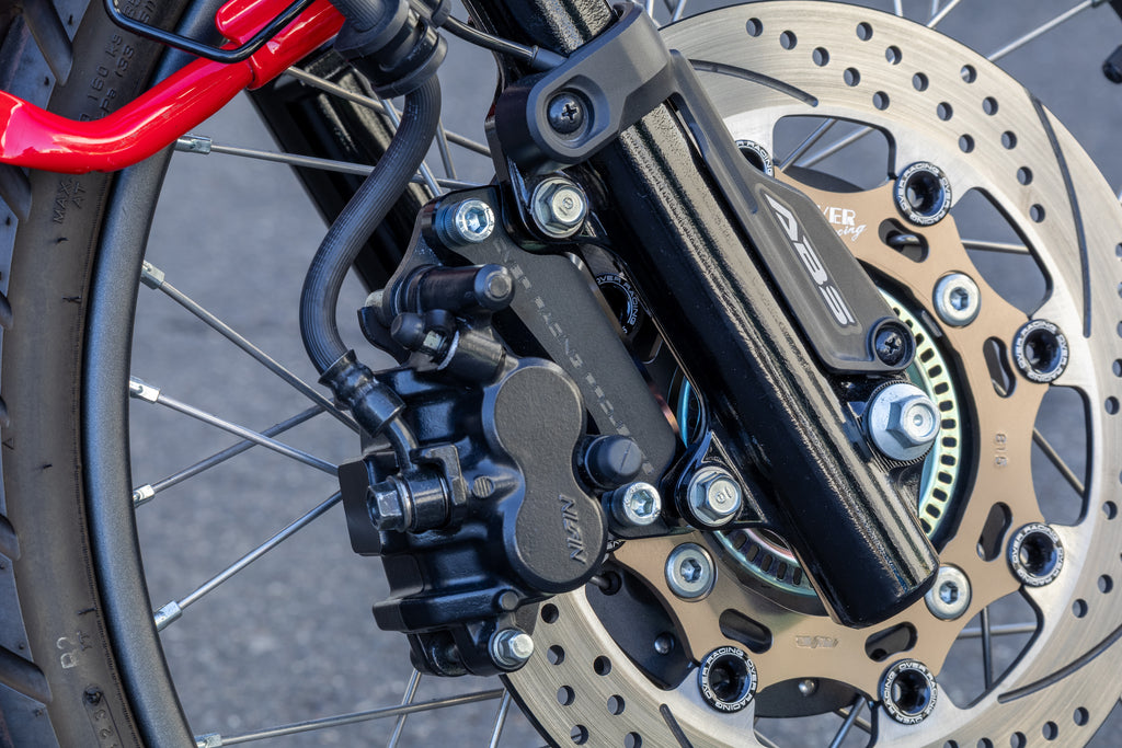 OVER Racing Caliper Bracket for Oversize Rotor Black CT125(20-22)(23-) | 83-06-11B image 1