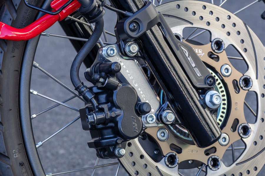 OVER Racing Caliper Bracket for Oversize Rotor Silver CT125(20-22)(23-) | 83-06-11 image 1