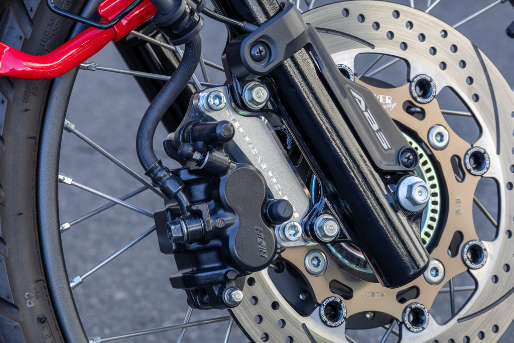 OVER Racing Caliper Bracket for Oversize Rotor Silver CT125(20-22)(23-) | 83-06-11 image 1