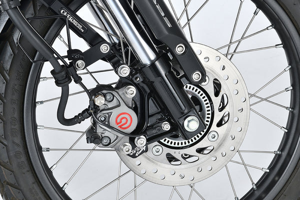OVER Racing Optional for Inverted Fork Kit Brembo 2-Piston (Crab) Caliper Bracket Black CT125(20-22)(23-) | 83-061-12B image 1
