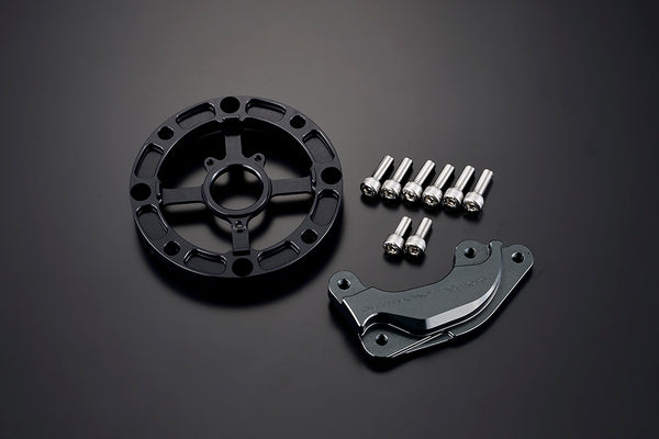 OVER Racing Optional for Inverted Fork Kit Oversize Rotor + Brembo 2-Piston Caliper Bracket Gunmetal CT125(20-22)(23-) | 83-061-13GM image 1