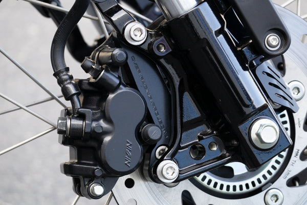 OVER Racing Optional for Inverted Fork Kit STDCaliper Bracket Black CT125(23-) | 83-061-31B image 2