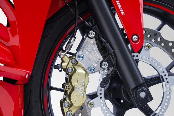 OVER Racing Front Caliper Bracket Brembo 4-Piston for Black CBR400R(16-18)(19-) | 83-102-11B image 2