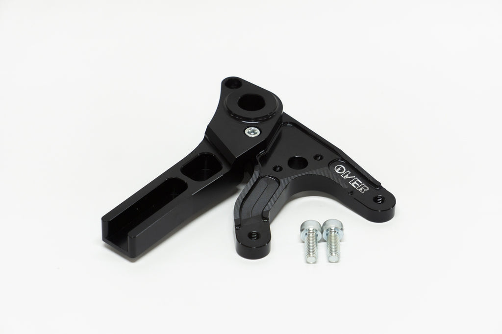 OVER Racing Rear Caliper Bracket Brembo 2-Piston for Black CBR400R(16-18)(19-) | 83-102-21B image 1