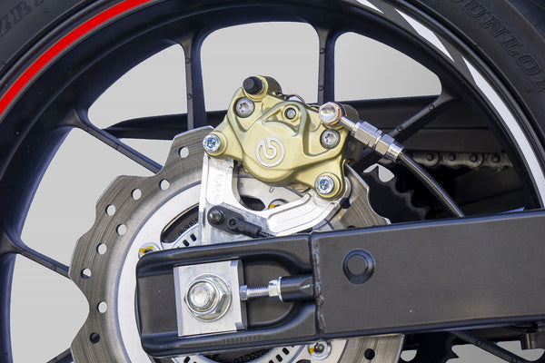 OVER Racing Rear Caliper Bracket Brembo 2-Piston for Black CBR400R(16-18)(19-) | 83-102-21B image 4