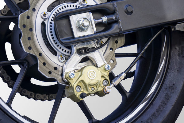 OVER Racing Rear Caliper Bracket Brembo 2-Piston for Black CBR400R(16-18)(19-) | 83-102-21B image 5