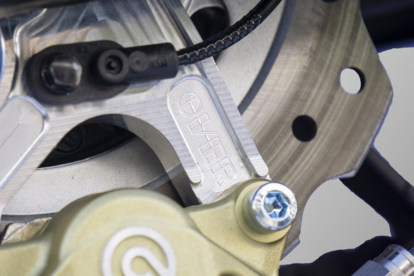 OVER Racing Rear Caliper Bracket for Brembo 2-Piston Caliper Silver CBR400R(16-18)(19-) | 83-102-21 image 5