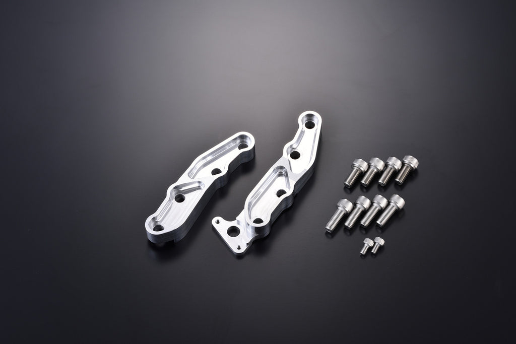 OVER Racing FrontCaliper Bracket Silver Brembo 4-Piston for/without ABS (55-181-10 Dedicated ) | 83-181-311 image 1