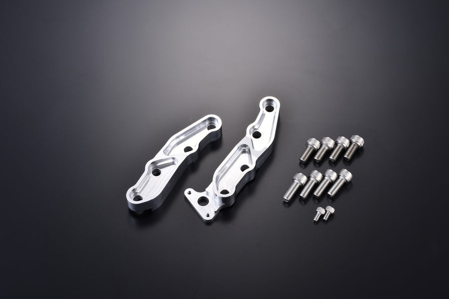 OVER Racing FrontCaliper Bracket Silver Brembo 4-Piston for/with ABS (55-181-10 Dedicated ) | 83-181-31 image 1