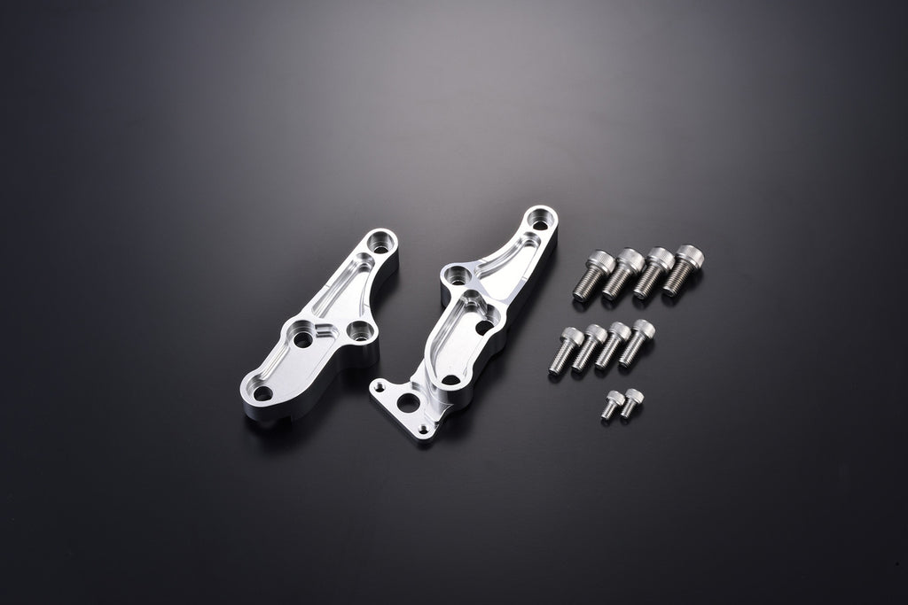 OVER Racing FrontCaliper Bracket Silver Stock Caliper for/with ABS (55-181-10 Dedicated ) | 83-181-32 image 1