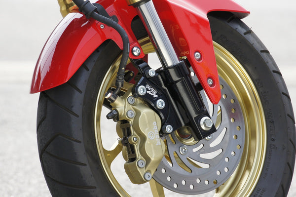 OVER Racing Front Caliper Bracket Black Brembo 4-Piston for GROM | 83-22-11 image 3