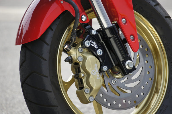 OVER Racing Front Caliper Bracket Black Brembo 4-Piston for GROM | 83-22-11 image 4