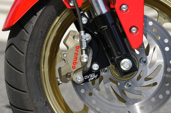 OVER Racing Front Caliper Bracket Black Brembo 2-Piston for GROM | 83-22-12 image 2