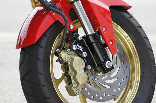 OVER Racing Front Caliper Bracket Black Brembo 4-Piston OVER/SUNSTAR for GROM | 83-22-13 image 2