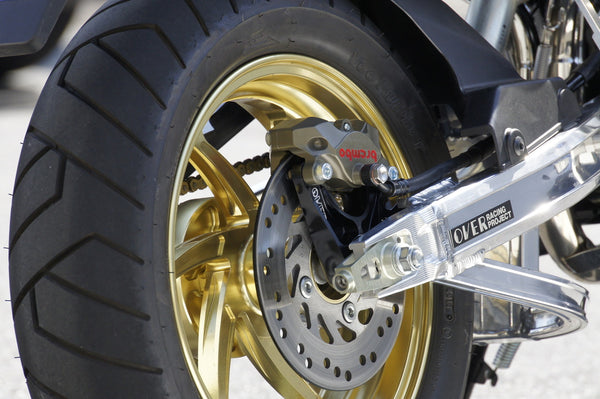 OVER Racing Rear Caliper Bracket Black Brembo 2-Piston for Upper Mount GROM | 83-22-21 image 3