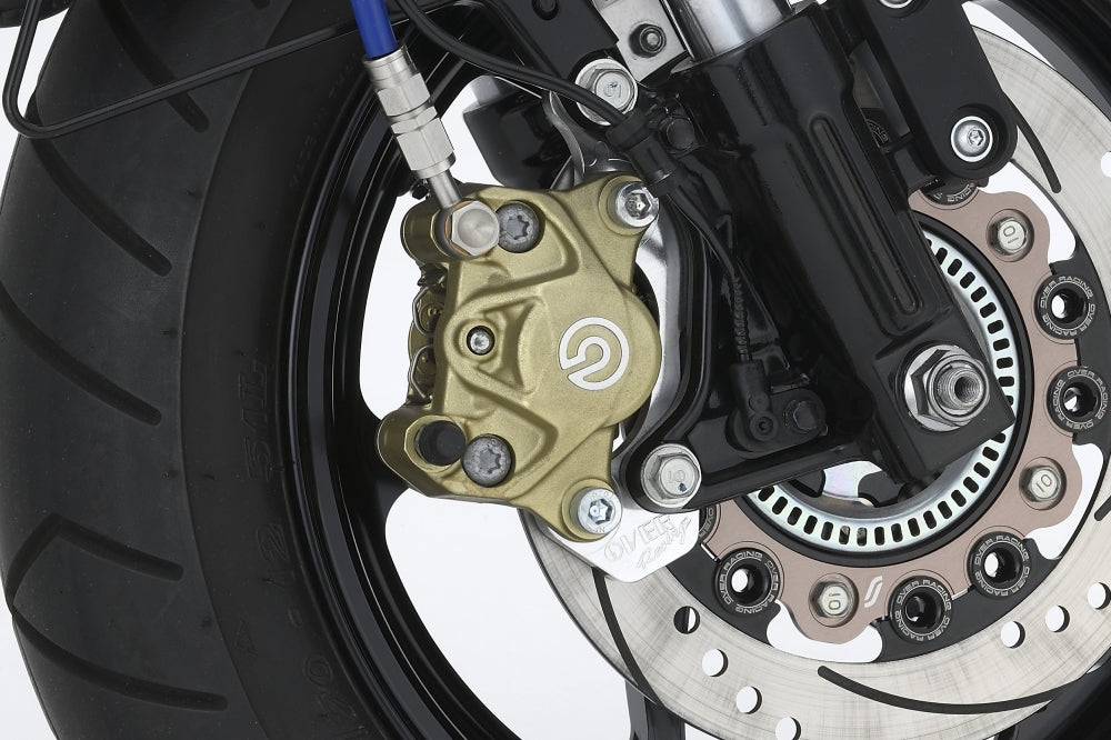 OVER Racing Front Caliper Bracket Brembo 2-Piston (Crab) OVER/SUNSTAR ABS for Silver MONKEY125/GROM(21-) | 83-223-14 image 1
