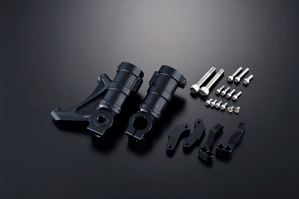 OVER Racing Radial-Mount Front Fork Bottoms Black ABS GROM/Monkey125 | 83-223-41B image 1