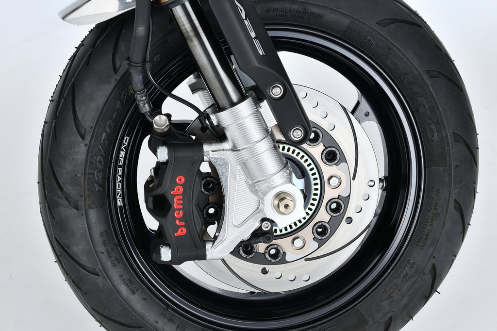 OVER Racing Radial-Mount Front Fork Bottoms Silver ABS GROM/Monkey125 | 83-223-41 image 1