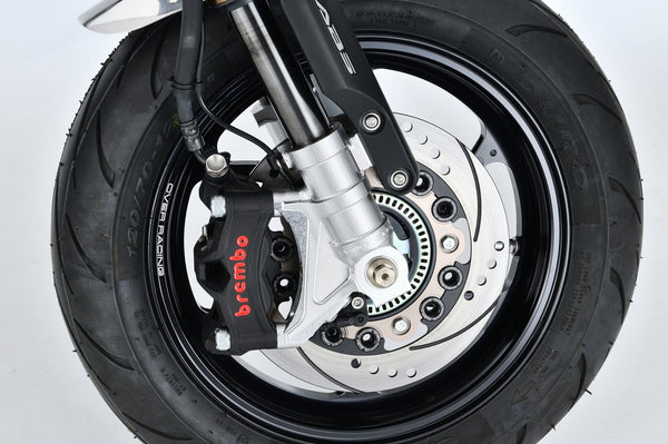 OVER Racing Radial-Mount Front Fork Bottoms Silver ABS GROM/Monkey125 | 83-223-41 image 1