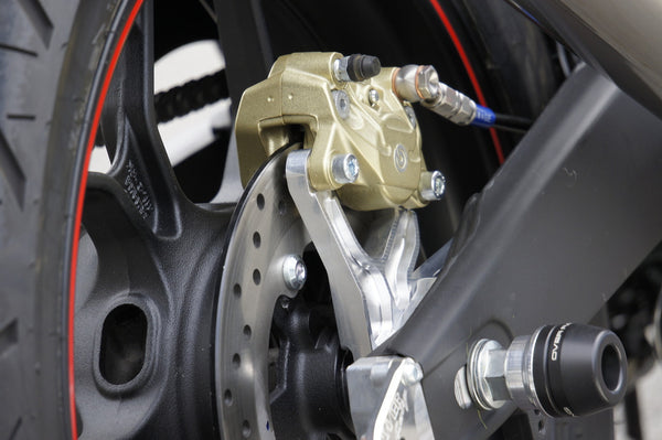 OVER Racing Rear Caliper Bracket for Brembo 2-Piston Caliper Silver YZF-R25 | 83-35-21 image 4